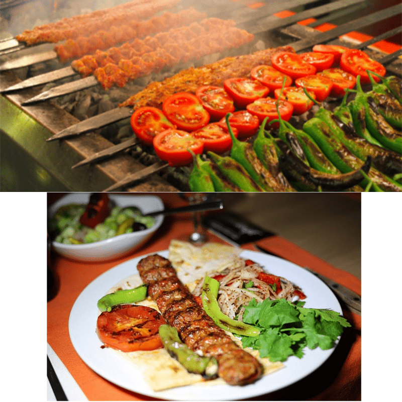 bedreiging Excursie Het pad Adana Kebab Spiezen - 60 cm lang 2 cm breed - RVS Met Luxe Houten Handvat -  Bak Store